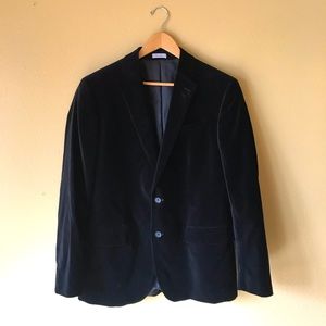 Men’s Slim Fit Velvet Blazer